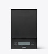 Black Hario digital scale on a white background